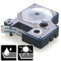ELCART DISTRIBUTION ERT070814300 NASTRO PER DYMO 12X7MM BIANC/NERO