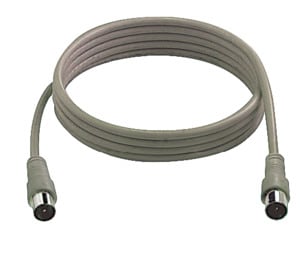 ELCART DISTRIBUTION ERT120102000 CAVO ANTEN.TV SP9,5MM-PR9,5MM 2MT