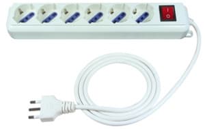 ELCART DISTRIBUTION ERT280155600 PRESA MUL.6 POSTI C/CAVO E INTERR