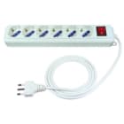 ELCART DISTRIBUTION ERT280155600 PRESA MUL.6 POSTI C/CAVO E INTERR