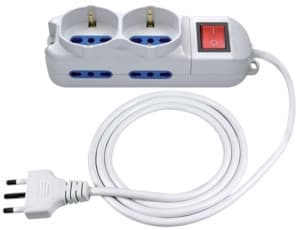 ELCART DISTRIBUTION ERT280171500 PRESA MUL.6 POSTI C/CAVO E INTERR