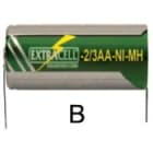 ELCART DISTRIBUTION ERT300027700 NI-MH 2/3 STILO 1,2V 600MA C.TERM