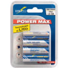 ELCART DISTRIBUTION ERT302616000 4PZ PILA LITIO AA 1,5V 2900MAH