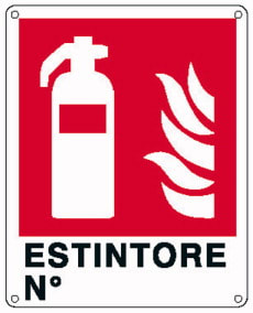 ELCART DISTRIBUTION ERT352066000 CARTELLO ESTINTORE