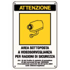 ELCART DISTRIBUTION - ERT352071000 CARTELLO AREA VIDEOSORVEGLIATA