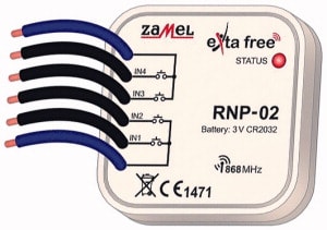 ELCART DISTRIBUTION ERT360020400 TRASM.4CH INSCATOLATO A BATTERIA