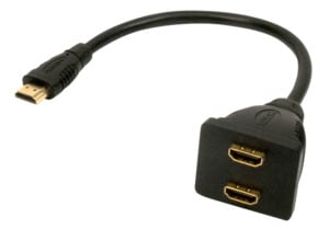 ELCART DISTRIBUTION ERT421241000 ADATTATORE SPINA HDMI-2PRESE HDMI