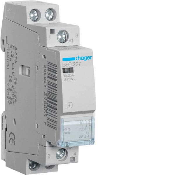 HAGER HAGESC227 InstallationsSchutze 25A 1S+1O 230V
