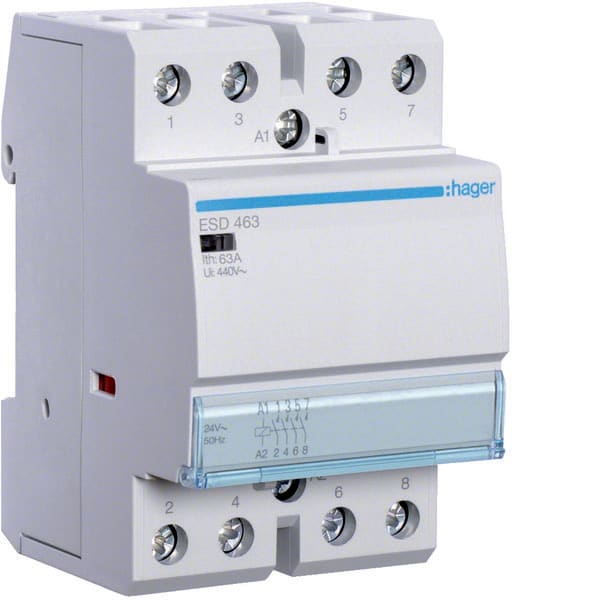 HAGER HAGESD463 Installationsschutz 63A 4S 24VAC