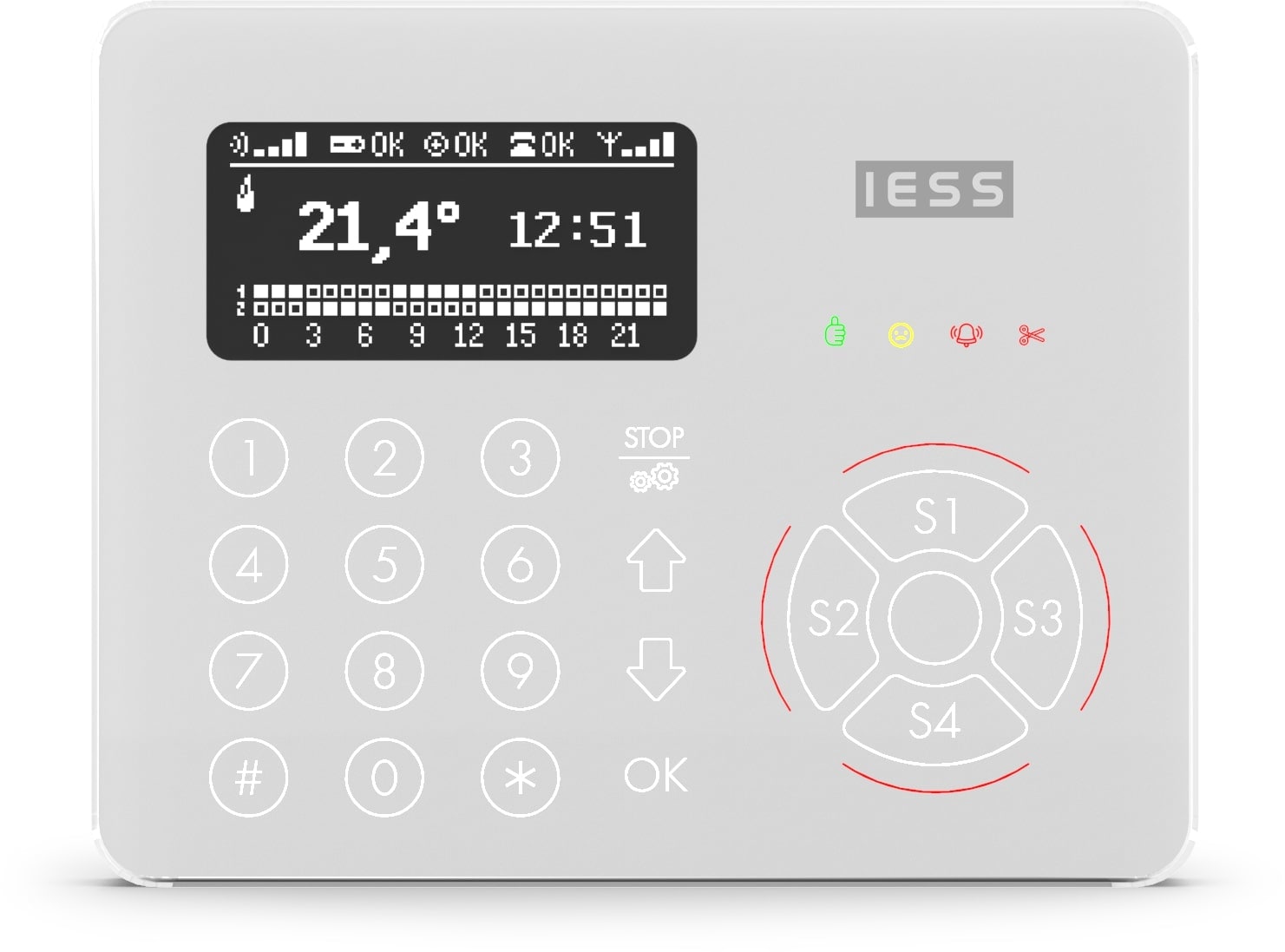 IESS SRL EAAESTRA TASTIERA DI COMANDO TOUCH PAD CAPSENSE