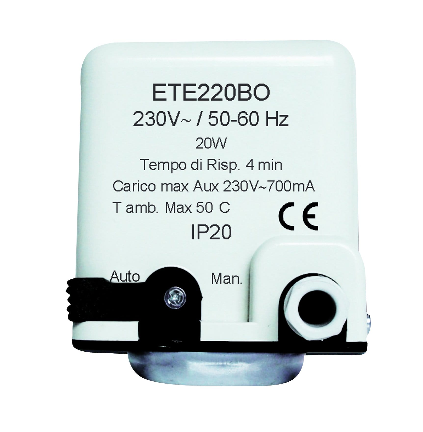 WATTS INDUSTRIES ITA WATETE220BO ATTUATORE ON/OFF 230V CON MICRO NA BIANC