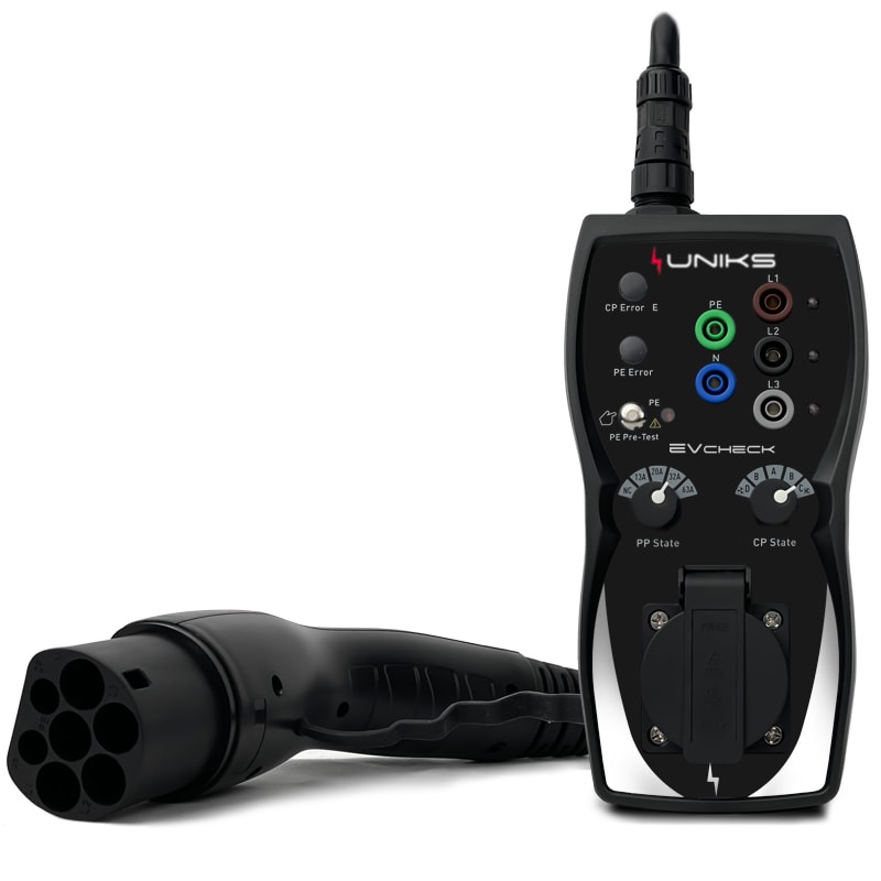 UNIKS SRL UNKEVCHECK ADATTATORE EV PROVA COLONNINE