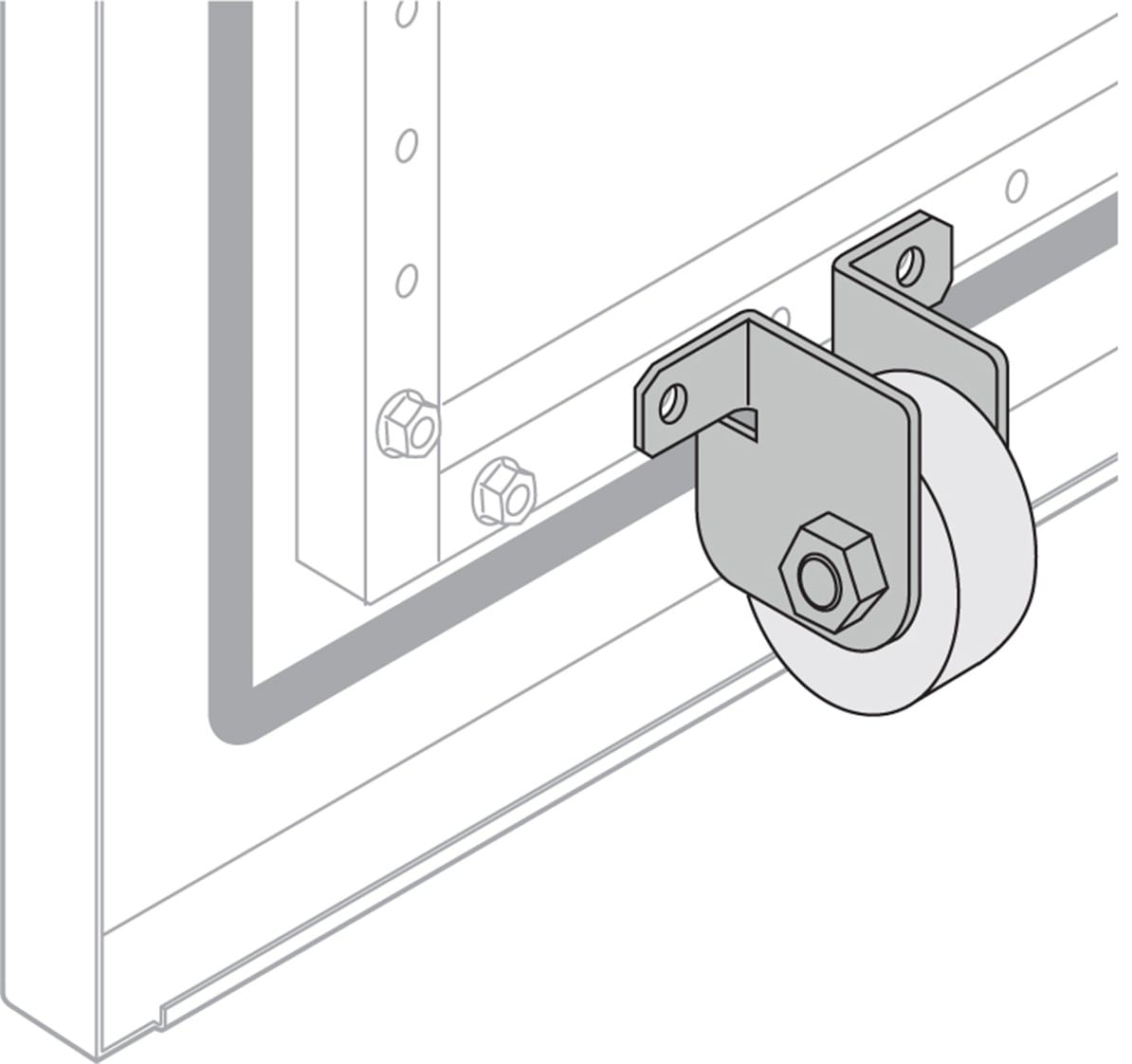 ABB SPA ABBEV1000 ROTELLA PER SOSTEGNO PORTA CIECA