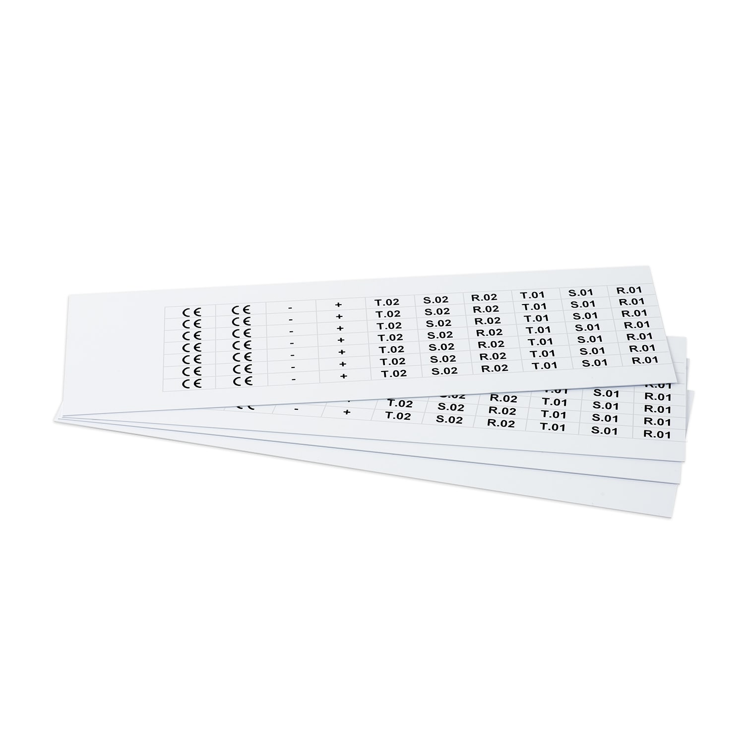 GRAFOPLAST SRL GRAEVO0720W TARGHETTA PVC BIANCO 20X7 MM 1260 PZ