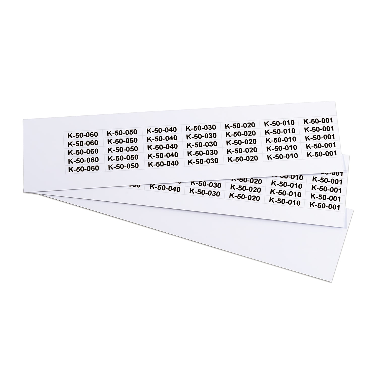 GRAFOPLAST SRL GRAEVO0730W TARGHETTA PVC BIANCO 30X7MM 770PZ