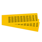 GRAFOPLAST SRL - GRAEVO0920Y TARGHETTA PVC GIALLO 20X9MM 900PZ