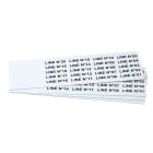 GRAFOPLAST SRL GRAEVO0935W TARGHETTA PVC BIANCO 35X9MM 540PZ