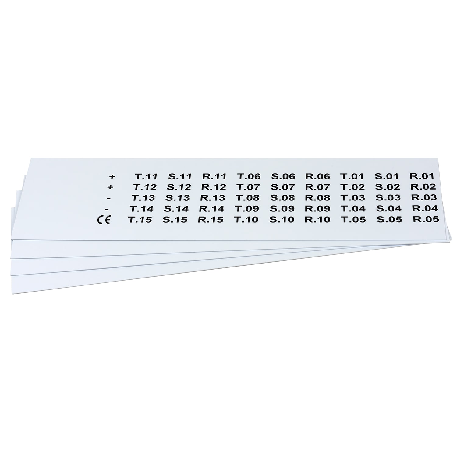 GRAFOPLAST SRL GRAEVO1001W TARGHETTA PVC BIANCO 20X9,3MM 900PZ