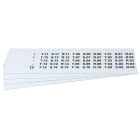 GRAFOPLAST SRL GRAEVO1001W TARGHETTA PVC BIANCO 20X9,3MM 900PZ