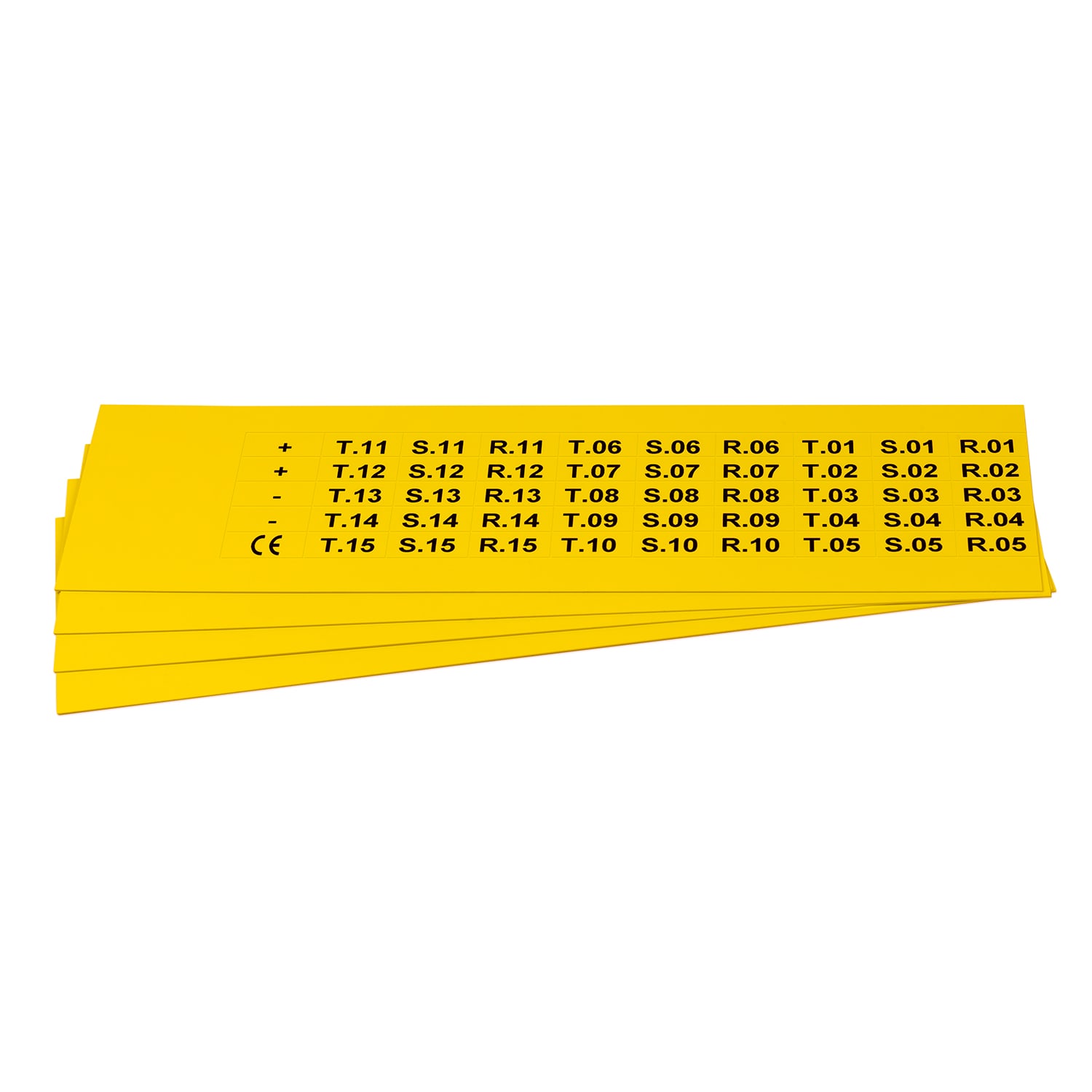 GRAFOPLAST SRL GRAEVO1001Y TARGHETTA PVC GIALLO 20X9,3MM 900PZ