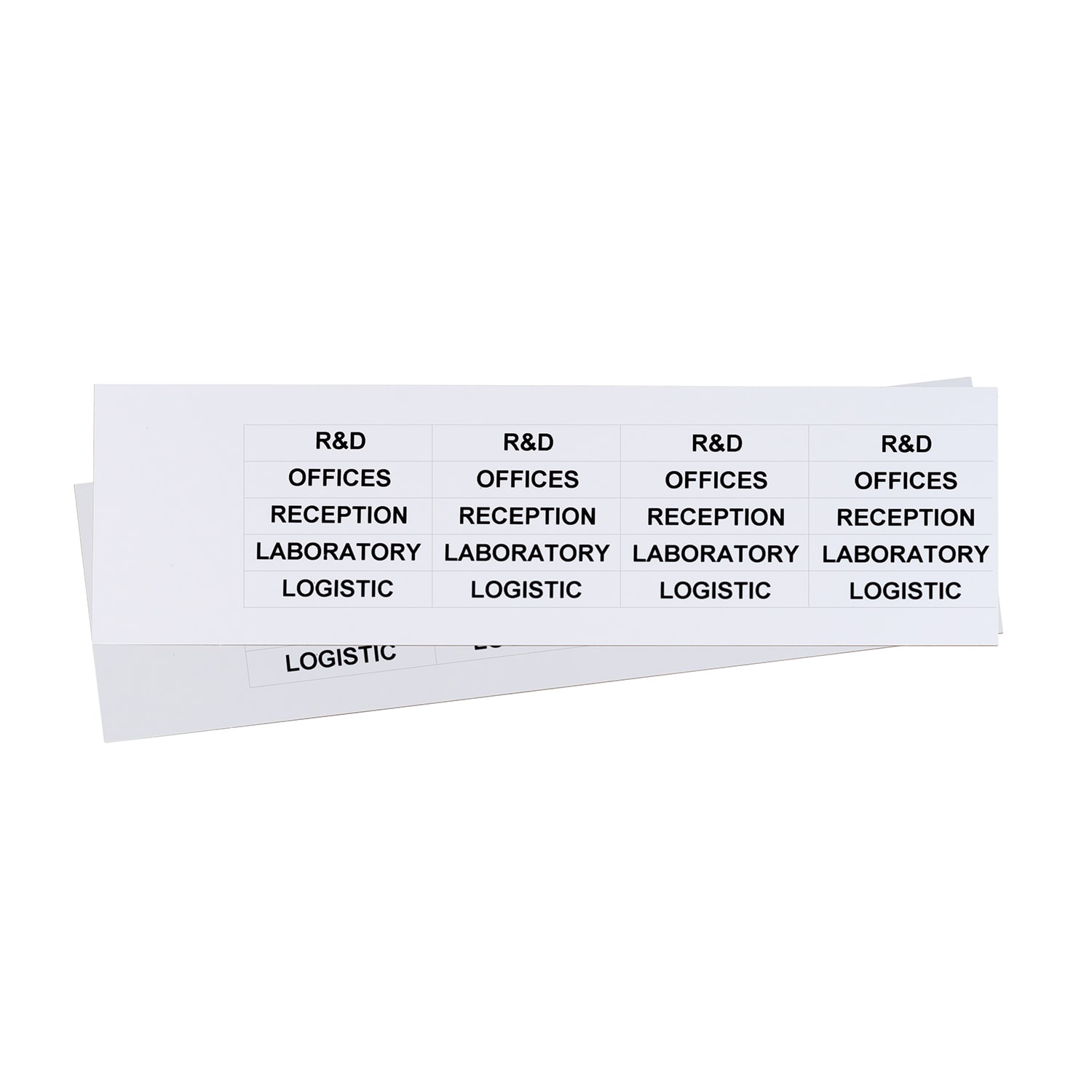 GRAFOPLAST SRL GRAEVO41050W TARGHETTA PVC ADES BIANCO 50X10MM 360PZ