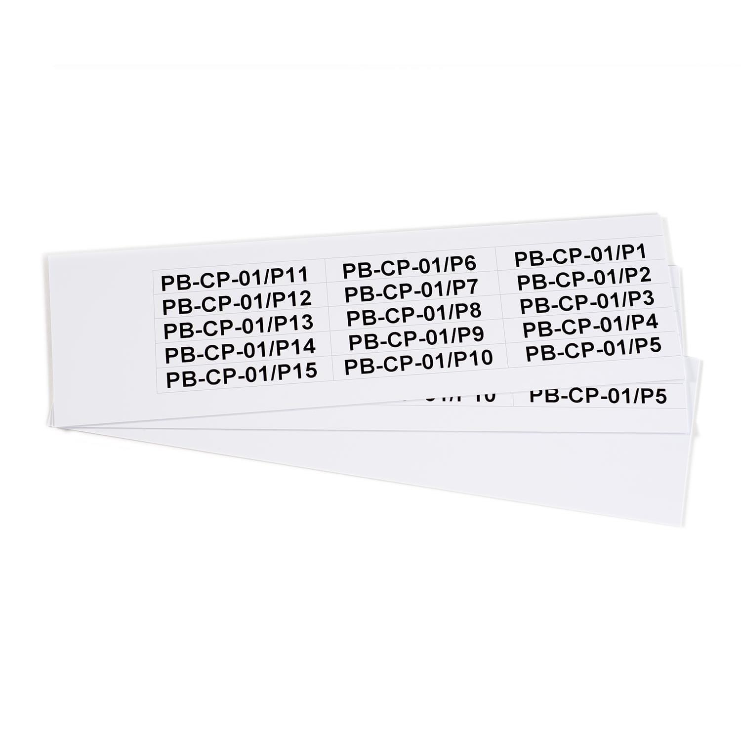 GRAFOPLAST SRL GRAEVO41067W TARGHETTA PVC ADES BIANCO 67X10MM 270PZ