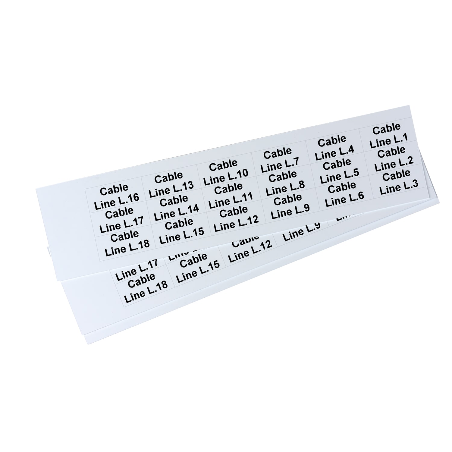 GRAFOPLAST SRL GRAEVO1535W TARGHETTA PVC BIANCO 35X15MM 198PZ