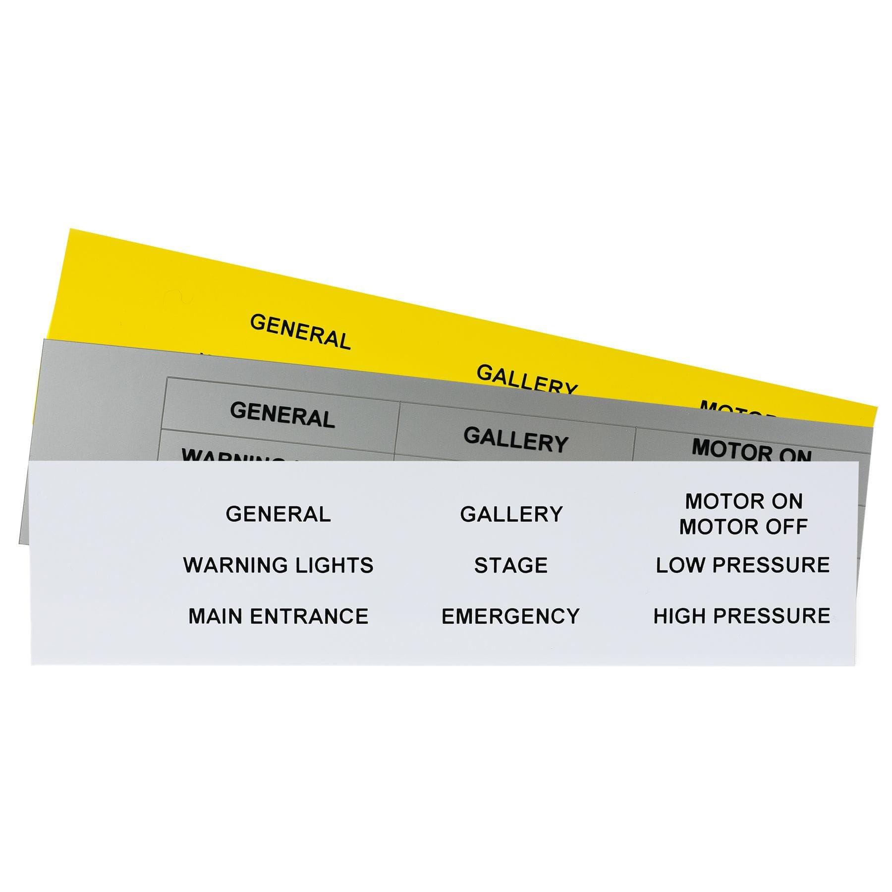 GRAFOPLAST SRL GRAEVO1567W TARGHETTA PVC BIANCO 67X15MM 99PZ