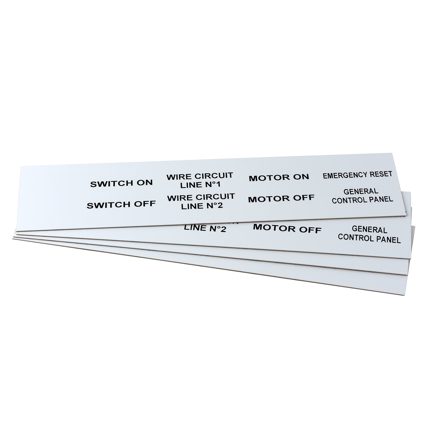 GRAFOPLAST SRL - GRAEVO42050W TARGHETTA PVC ADES BIANCO 50X20MM 176PZ