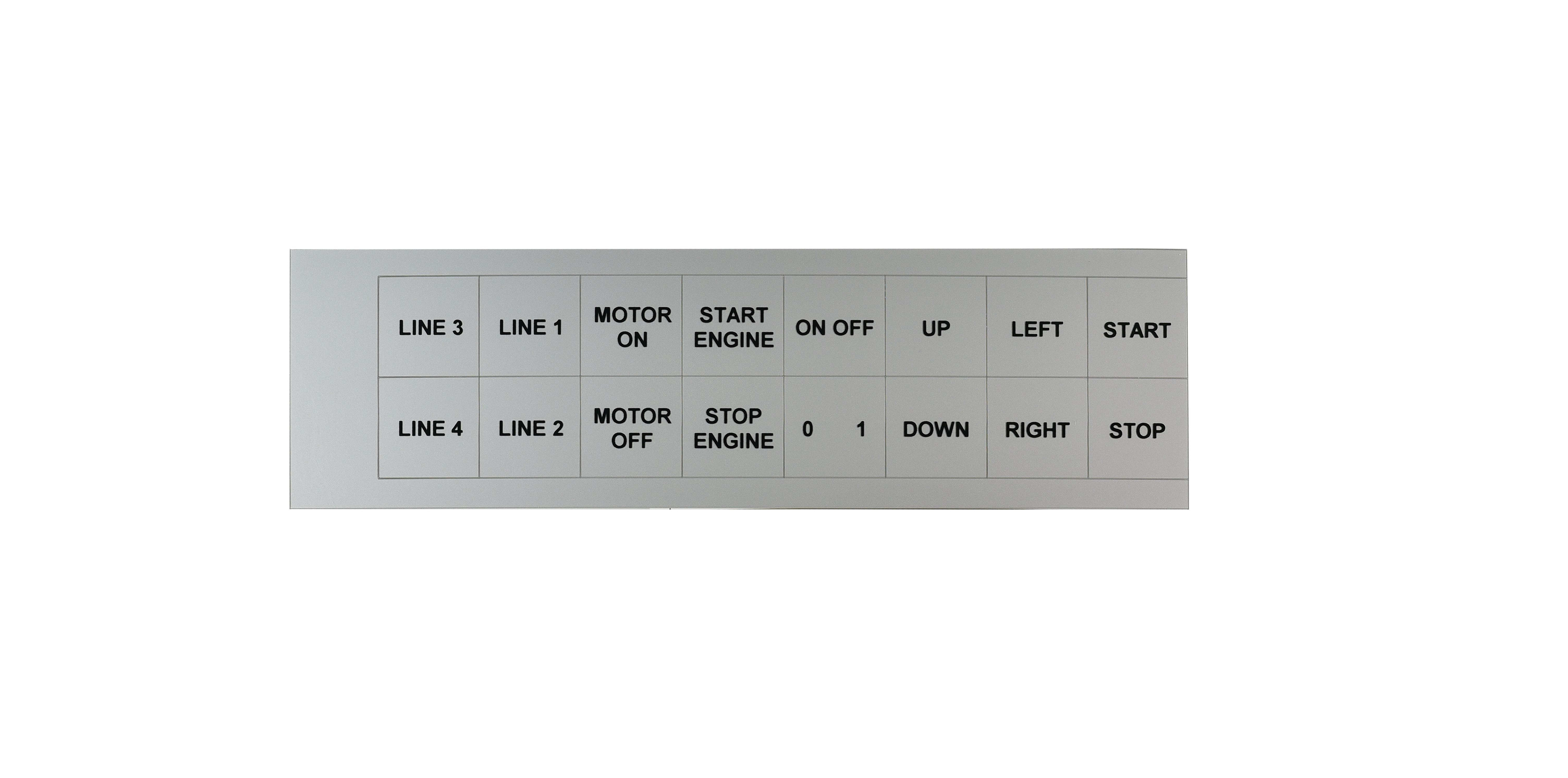 GRAFOPLAST SRL - GRAEVO2727M TARGHETTA PVC METAL 27X27MM 288PZ