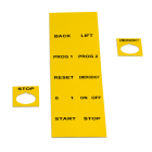GRAFOPLAST SRL - GRAEVO404Y T. PULSANTI PVC GIALLO 40X30 D=22,5 440P
