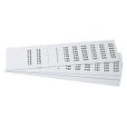 GRAFOPLAST SRL GRAEVO40720W TARGHETTA PVC ADES BIANCO 20X7MM 1260PZ