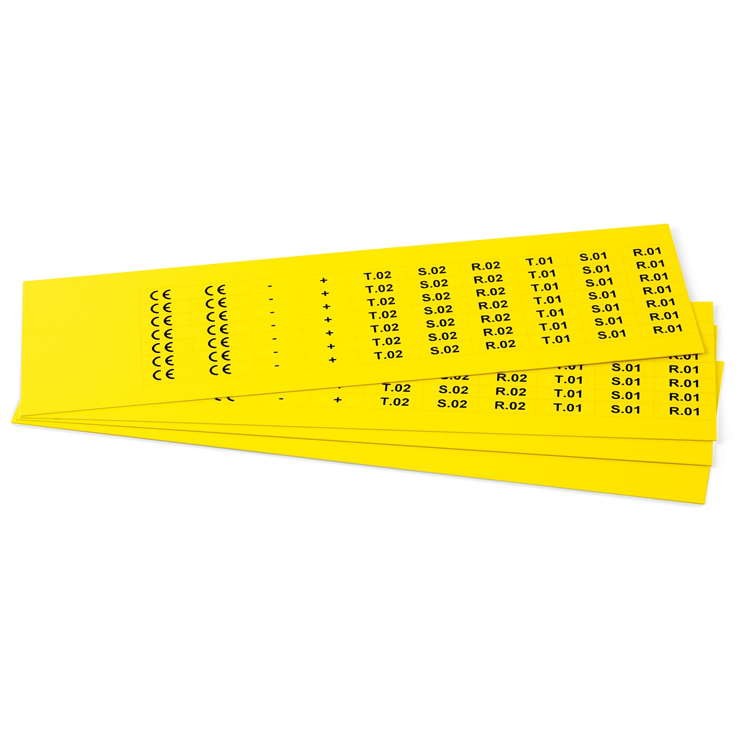 GRAFOPLAST SRL GRAEVO40720Y TARGHETTA PVC ADES GIALLO 20X7MM 1260PZ