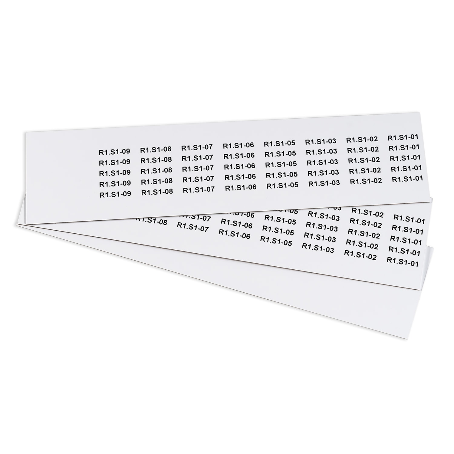 GRAFOPLAST SRL GRAEVO40725W TARGHETTA PVC ADES BIANCO 25X7MM 880PZ