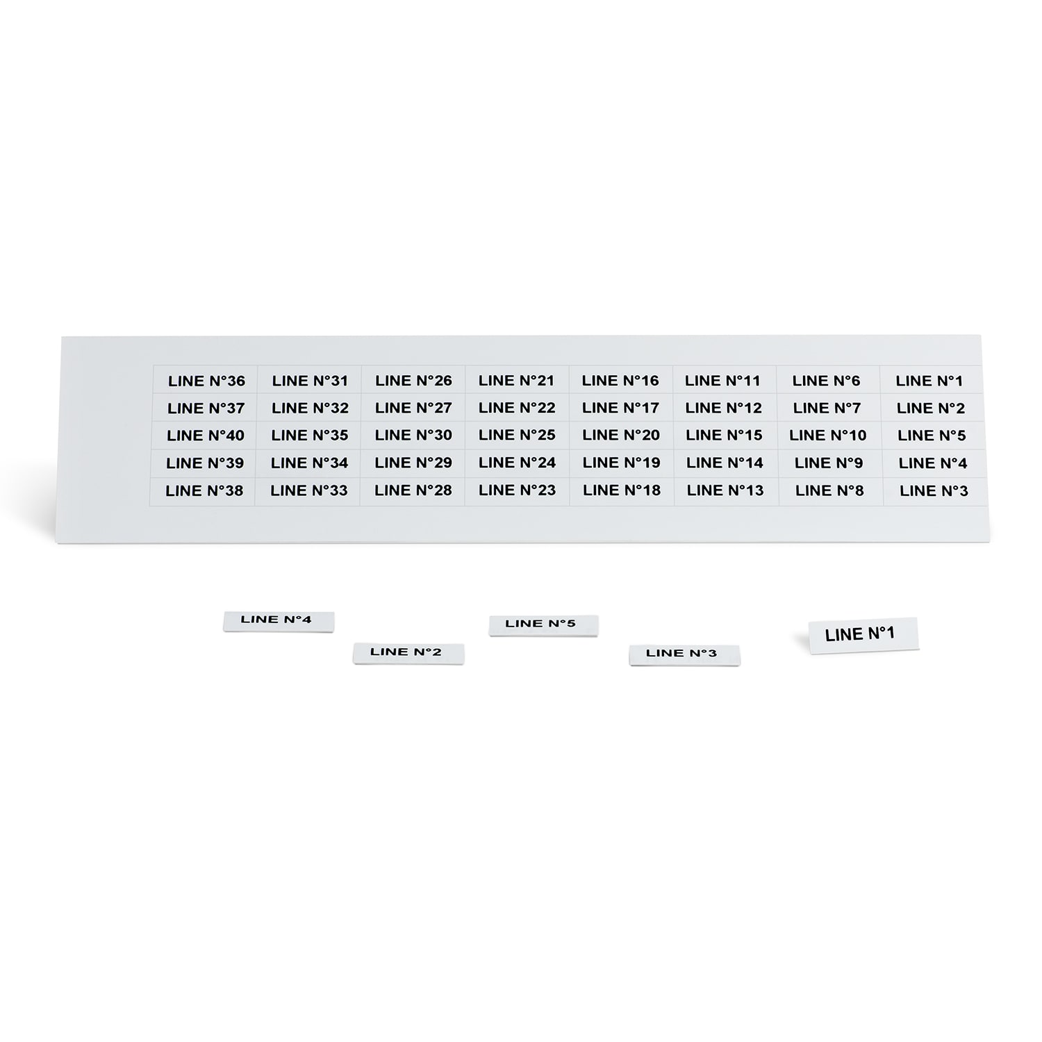 GRAFOPLAST SRL - GRAEVO40827W TARGHETTA PVC ADES BIANCO 27X8MM 440PZ