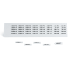 GRAFOPLAST SRL GRAEVO40827W TARGHETTA PVC ADES BIANCO 27X8MM 440PZ
