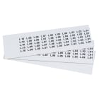 GRAFOPLAST SRL GRAEVO40920W TARGHETTA PVC ADES BIANCO 20X9MM 900PZ