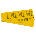 GRAFOPLAST SRL - GRAEVO40920Y TARGHETTA PVC ADES GIALLO 20X9MM 900PZ