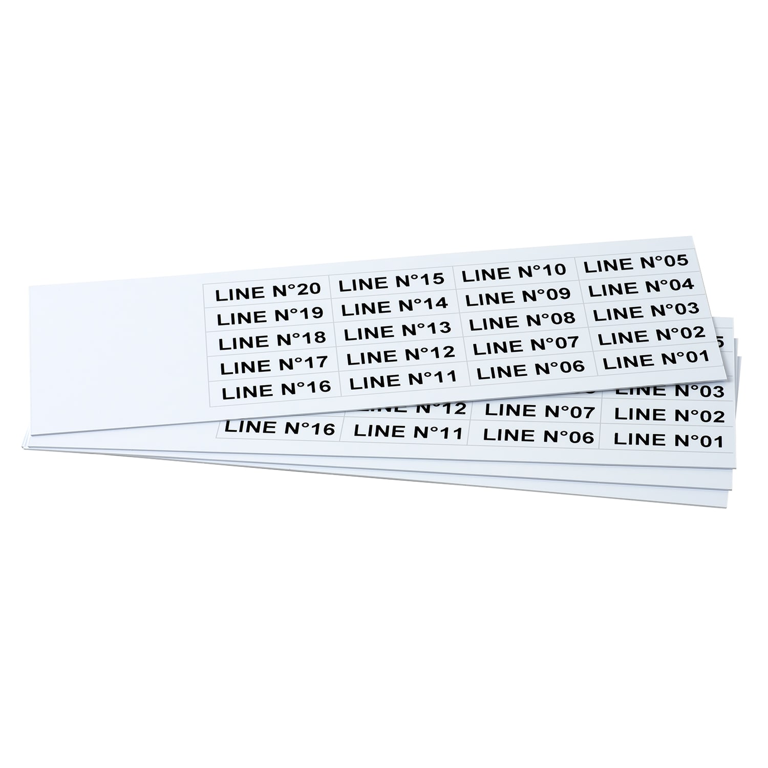 GRAFOPLAST SRL - GRAEVO40935W TARGHETTA PVC ADES BIANCO 35X9MM 540PZ