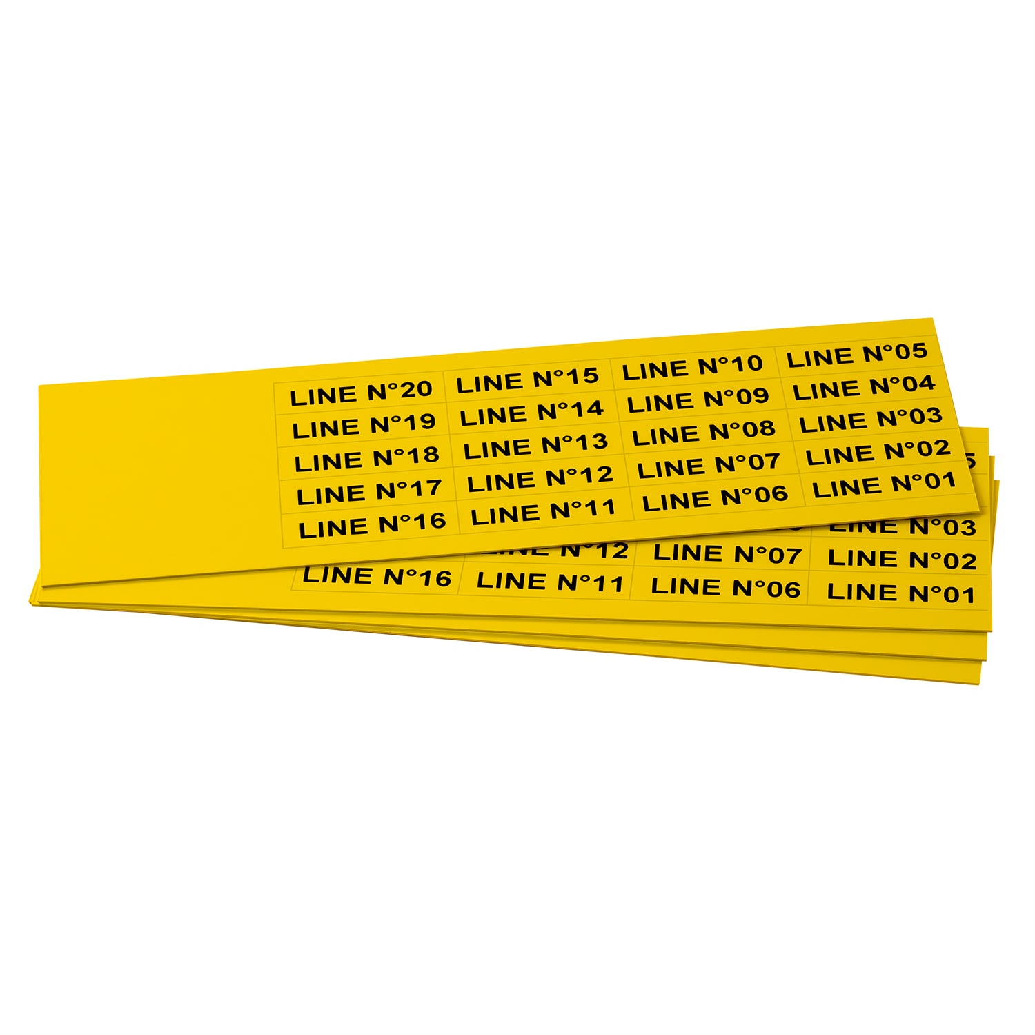 GRAFOPLAST SRL GRAEVO40935Y TARGHETTA PVC ADES GIALLO 35X9MM 540PZ