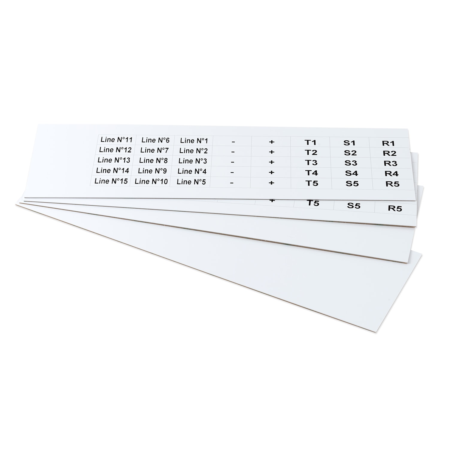 GRAFOPLAST SRL - GRAEVO41025W TARGHETTA PVC ADES BIANCO 25X10MM 720PZ