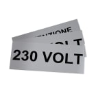 GRAFOPLAST SRL - GRAEVO460145M TARGA QUADRO PVC ADES METAL 145X60MM 15P