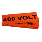 GRAFOPLAST SRL - GRAEVO460150O TARGA QUADRO PVC ADES ARANCIO 150X60MM 1