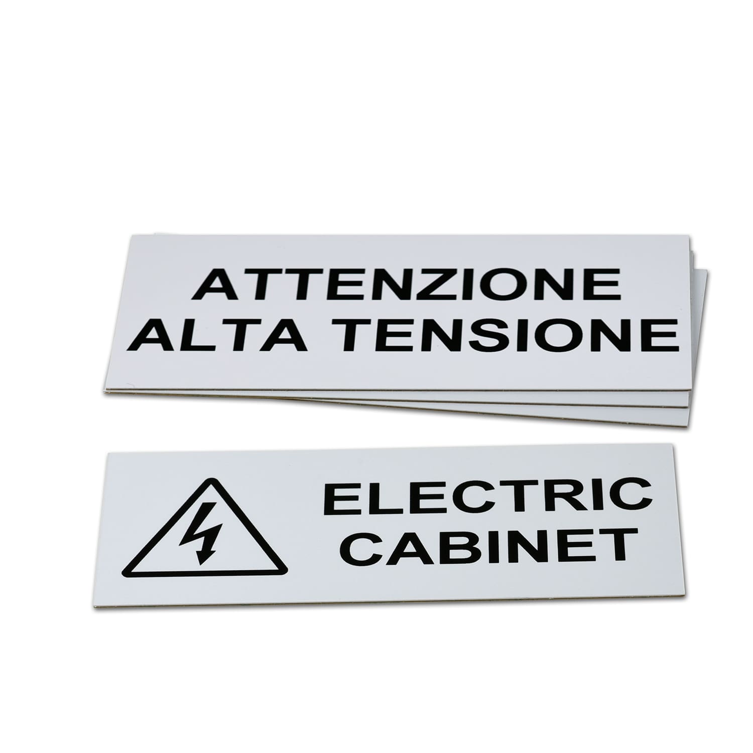 GRAFOPLAST SRL GRAEVO460150W TARGA QUADRO PVC ADES BIANCO 150X60MM 15