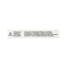 GRAFOPLAST SRL - GRAEVO480500W TARGA QUADRO PVC ADES BIANCO 500X80MM 14