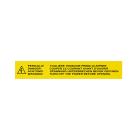 GRAFOPLAST SRL - GRAEVO480500Y TARGA QUADRO PVC ADES GIALLO 500X80MM 14