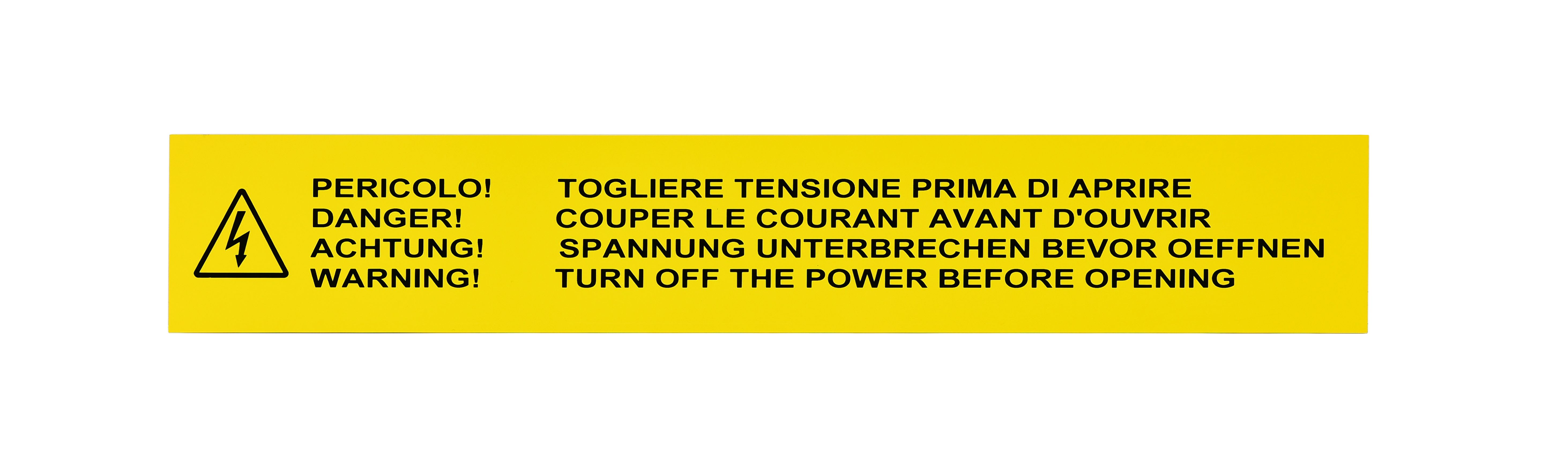 GRAFOPLAST SRL - GRAEVO480500Y TARGA QUADRO PVC ADES GIALLO 500X80MM 14