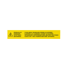 GRAFOPLAST SRL - GRAEVO480500Y TARGA QUADRO PVC ADES GIALLO 500X80MM 14