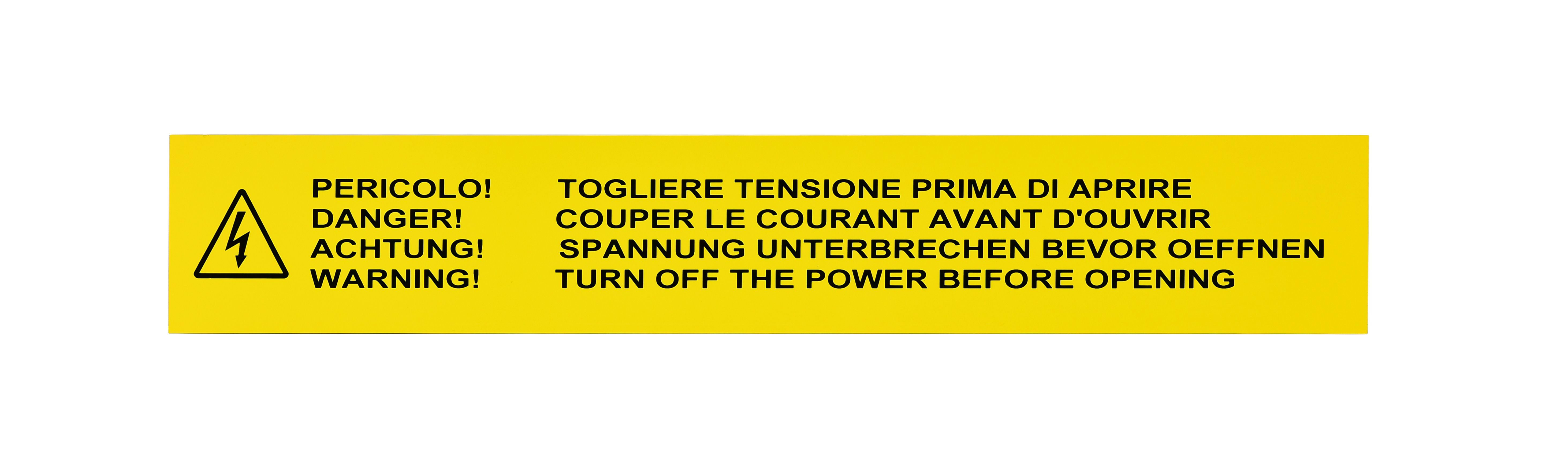 GRAFOPLAST SRL GRAEVO480500Y TARGA QUADRO PVC ADES GIALLO 500X80MM 14