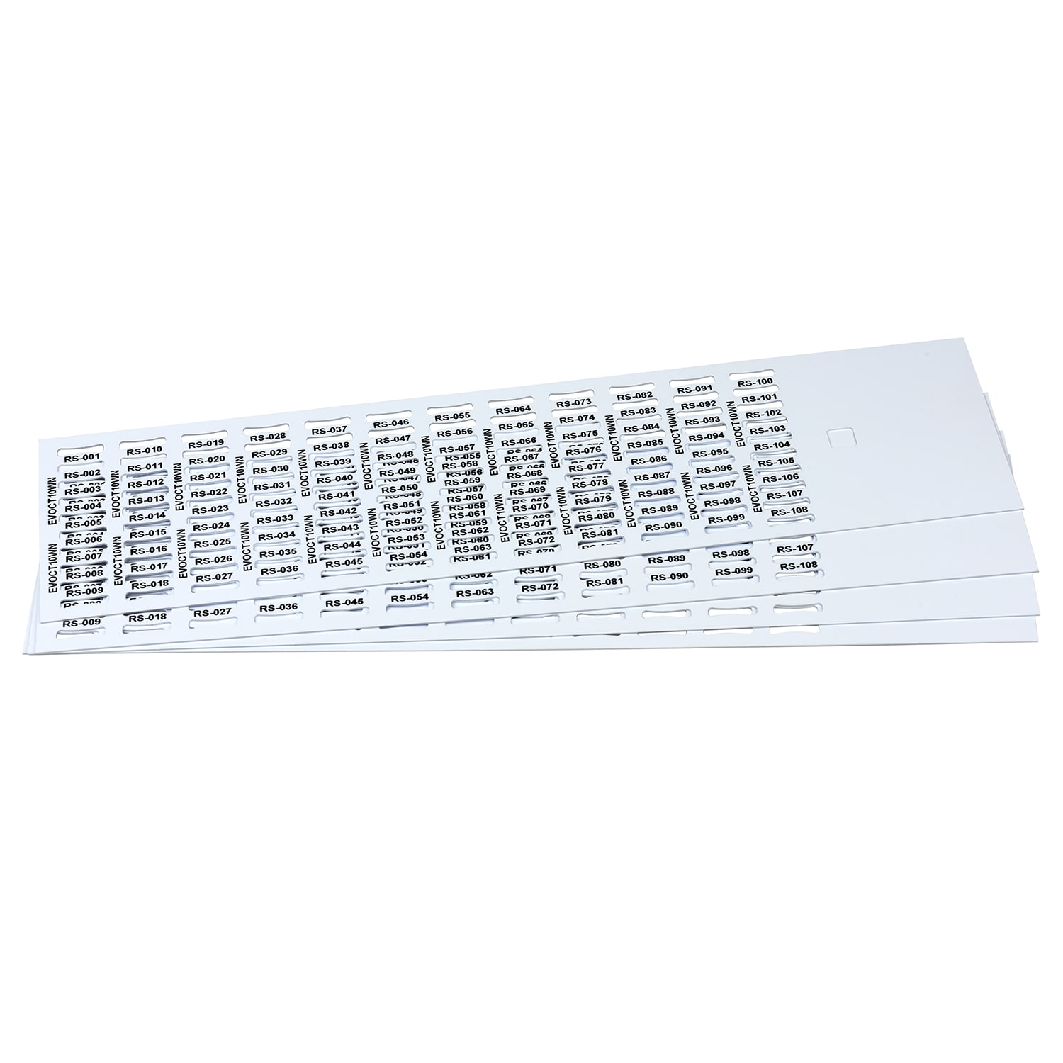 GRAFOPLAST SRL GRAEVOCT10WN TESSERA CAVI FLAT PVC BIANCO10X4MM 4320